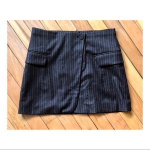 Alexander Wang Black Wool Mini Skirt